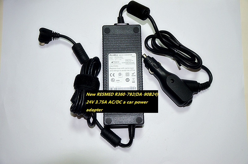 New RESMED 24V 3.75A R360-792(DA-90B24) a car power adapter